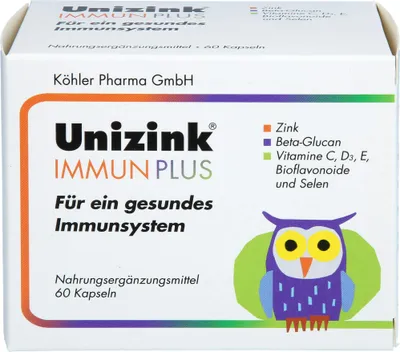 Obrázek produktu pro Unizink Immune Plus Kapsle pro zdravý imunitní systém, 60 kapslí