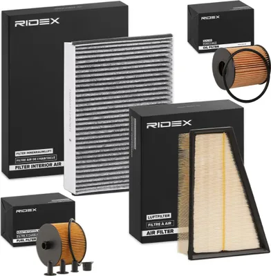 Produktbild von RIDEX Filterset Inspektionspaket Filtersatz für FORD MONDEO IV Turnier (BA7) S-MAX (WA6) GALAXY (WA6) MONDEO IV (BA7) MONDEO IV Stufenheck (BA7)