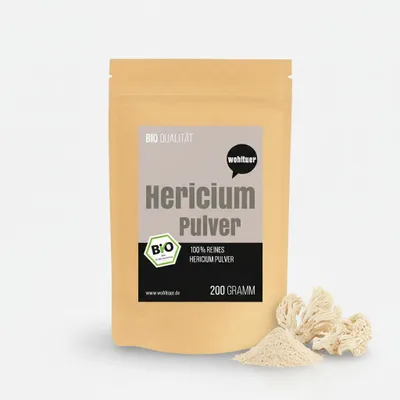 Produktbild von Wohltuer  Hericium Pulver Vitalpilz - ab 200g - 3x 200g