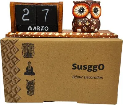 Produktbild von Ewiger Kalender mit Tierfiguren - Holz
