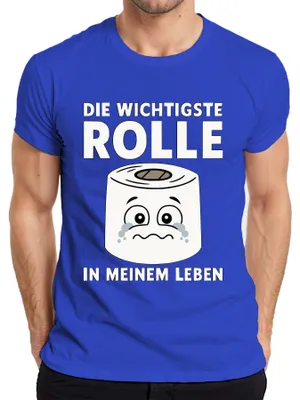 Productafbeelding van Het belangrijkste in mijn leven: grappig heren T-shirt, blauw, maat XL