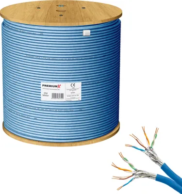 Produktbild von PremiumX 250m CAT 8 Netzwerkkabel Duplex LAN Kabel Ethernet Datenkabel