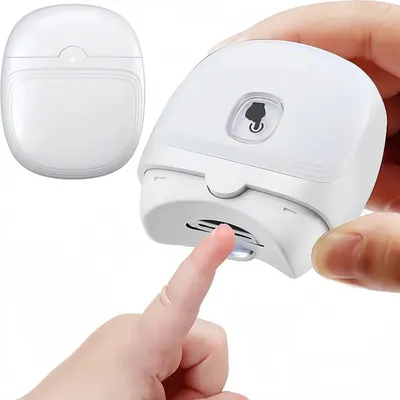 Produktbild von Elektrischer Nagelknipser, Automatische Nagelfeile Für Baby, mit LED-Licht, 2 Geschwindigkeiten, USB Wiederaufladbare Nagelzwicker, Weiß