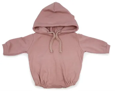 Produktbild von Asi Puppenkleidung - Langarm-Body mit Kapuze, rosa - Puppenoutfit