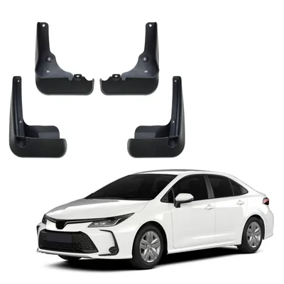Image de Bavettes Garde-Boue Jeu De 4 Pcs Pour Toyota Corolla Depuis 2020 4pcs, Lavable, Facile é Assembler, Durable, 2 Avant + 2 Arriére