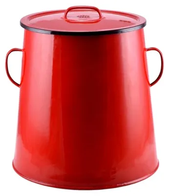 Zdjęcie produktu dla Garnek emaliowany 30L 30cm czerwony 54255