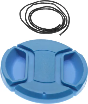 Produktbild von vhbw Universal Objektivdeckel 55 mm für Kamera - Kunststoff Blau, mit Innengriff