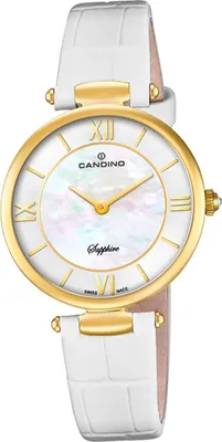 Produktbild von Candino Damen Quarzuhr Analog C4670/1 Leder Armband-Uhr Fashion weiß D2UC4670/1