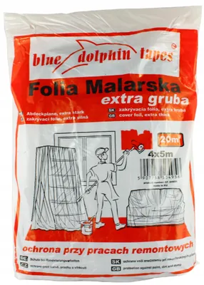 Produktbild von BLUE DOLPHIN Extra dicke Malerfolie 4x5m