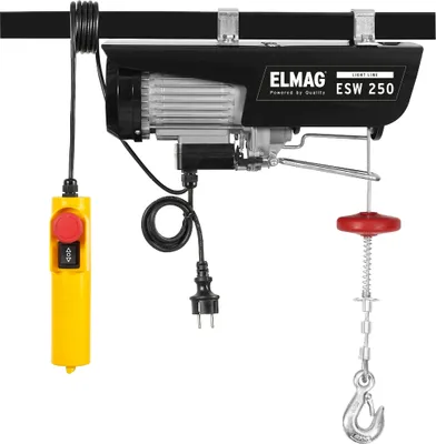 Produktbild von ELMAG Elektroseilwinde ESW 250 125/250 kg inkl. Umlenkrolle