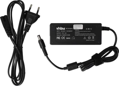 Produktbild von vhbw Netzteil kompatibel mit Toshiba Satellite 2210CDT, 230CX Serie, 2250CDT, 2210XCDS, 230CDS, 225CDS, 220CS, 220CDS, 2400 Notebook - 200 cm, 60 W