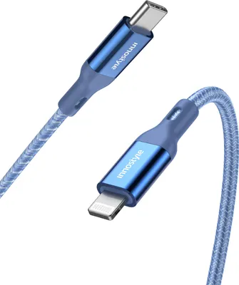 Obrázek produktu pro Innostyle Powerflex Usb-c Lightning Mfi Rychlonabíjecí Kabel Pro Iphone Polyamid 2m Modrý