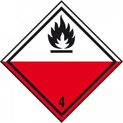 Produktbild von Dreifke® Aufkleber I Verpackungskennzeichen Kl.4.2 Selbstentzündlich, Haftpap...