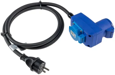 Immagine prodotto di Adattatore angolare CEE 230V, cavo da 1,5 m, IP44