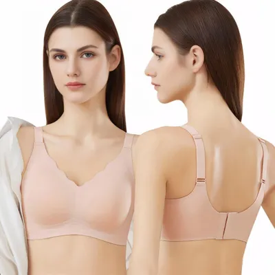 Imagen del producto de Solidchoice - Sujetador push-up sin costuras para mujer, con cobertura completa y soporte