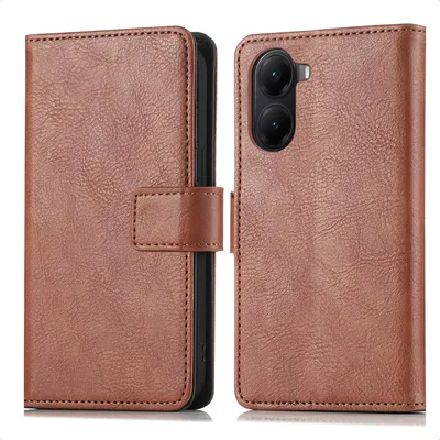 Productafbeelding van imoshion Luxe Bookcase voor de Xiaomi Poco X7 Pro - Bruin