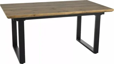 Obrázok produktu pre Rozkladací jedálenský stôl 160(240)x90 UPTON - dub artisan / čierny