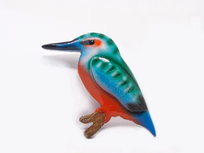 Produktbild von Magnet aus Holz, Eisvogel,  Tier Vogel Kühlschrankmagnete Tiere Vögel