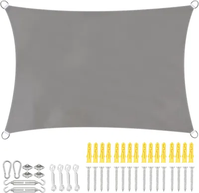 Produktbild von Sonnensegel 3x4 m, rechteckig, wasserdicht, UV-Schutz, für Garten