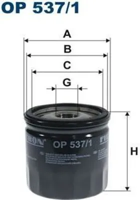 Zdjęcie produktu dla Ölfilter FILTRON OP 537/1