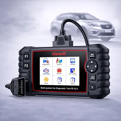 Produktbild von iCARSOFT OBD2 DIAGNOSEGERÄT SCANNER FR V 2.0 kompatibel mit Citroen Peugeot Renault Dacia inkl. e Updates