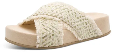 Produktbild von Marco Tozzi Plateau Pantoletten Damen 32313932303636 Beige 37 EU