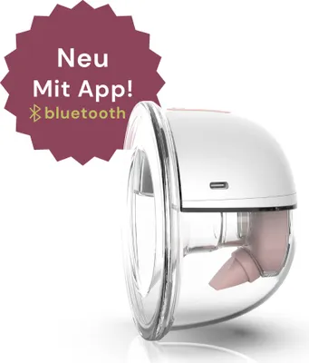 Produktbild von Youha – Gen 2 Einzelte kabellose Milchpumpe mit App, kabellose Milchpumpe, BPA-frei – 22 mm und 24 mm