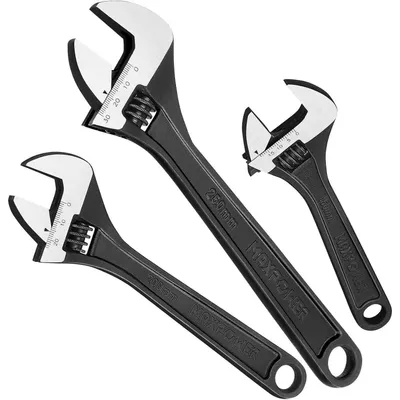 Produktbild von Verstellbarer Maulschlüssel Set 3 Stück 150mm/200mm/250mm