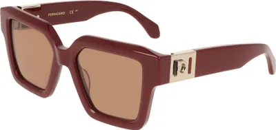 Produktbild von Ferragamo SF2084S Burgundy 53/19/145 Damen Sonnenbrillen