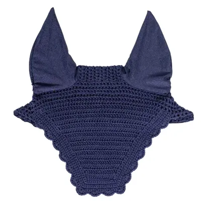 Image de Kentucky Horsewear Bonnet anti-mouches Wellington Wave Bonnet anti-mouches bleu foncé