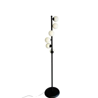 Produktbild von Schwarze Stehlampe E27, Dekorativ, Modern, aus Metall