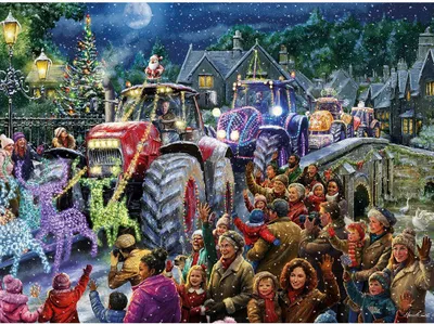 Immagine prodotto di Puzzle di Natale dei contadini GIBSONS 1000 pezzi