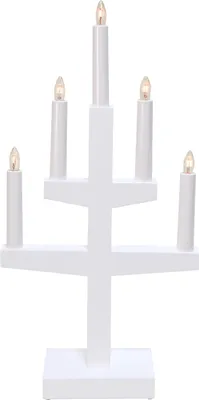 Produktbild von Star Trading 211-08, Leichte Dekorationsfigur, Weiß, IP20, Weiß, 5 Glühbirne(n), E10