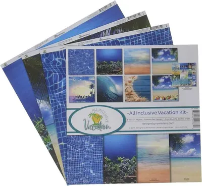 Imagen del producto de Kit de álbum de recuerdos para vacaciones todo incluido, de varios colores