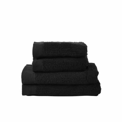 Produktbild von Zone Denmark Handtücher Geschenkkarton Classic, 4-tlg., Badetuch, Handtuch, Baumwolle, Black, 330846