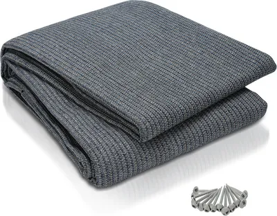 Produktbild von Aopunly Zeltteppich 400X600cm Vorzeltteppich Campingteppich Outdoor Teppich Vorzeltboden Zeltunterlage Zeltboden für Zelt Wohnmobil Blau-grau