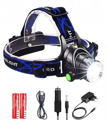 Produktbild von LED-Stirnlampe mit Zoomfunktion XML-T6 CREE – leistungsstarke Stirnlampe mit Akku