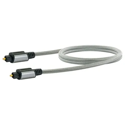 Produktbild von Schwaiger Ainstein Premium Lichtwellenleiter Anschlusskabel mit 2x TOSLINK Stecker Digital Audio Kabel Male 1M