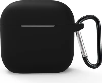 Immagine prodotto di INF Custodia in silicone per AirPods Nero Le AirPods 4 di Apple