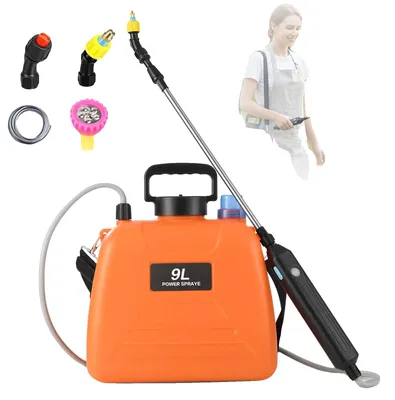 Produktbild von Drucksprüher, 3 Sprühgeschwindigkeiten, Rucksackdesign, Orange 9L