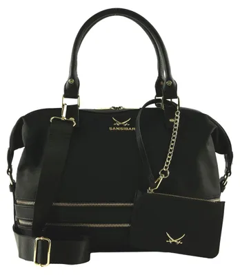 Produktbild von Sansibar Schultertasche Reisetasche Shoulder Bag Black schwarz