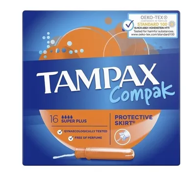Produktbild von (DE) Tampax Super Plus Tampony z aplikatorem, 16 sztuk (PRODUKT Z NIEMIEC)