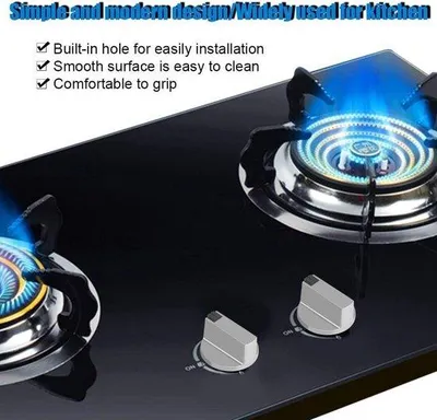 Immagine prodotto di Manopole per piano cottura a gas con foro di fissaggio da 6 mm - Accessori per forno