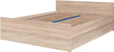 Obrázek produktu pro Manželská postel s roštem 140x200 LIONU - dub sonoma