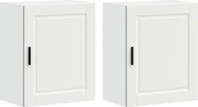 Obrázek produktu pro vidaXL Kuchyňské nástěnné skříňky 2 ks. Materiál na bázi dřeva Porto bílá