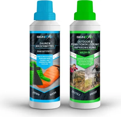 Produktbild von SkinStar Daunenwaschmittel Textilien + Wash-In Imprägnierung Doppelpack je 500ml
