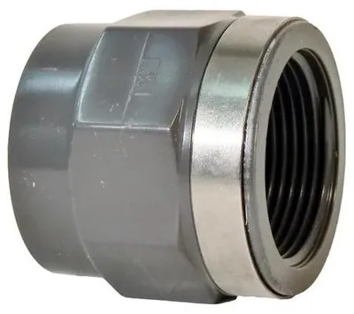 Productafbeelding van Georg Fischer overgangsstuk, PVC-U/EPDM, diameter 32 x 1" (binnendraad), 1 stuk.