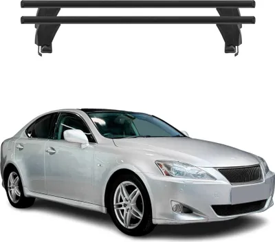 Image de Menabo Barres de toit Transversales pour Lexus IS XE20 2005-2013 Noir ABE 2x