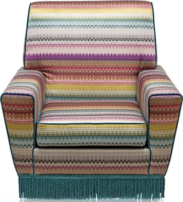 Produktbild von Casa Padrino Luxus Sessel Mehrfarbig 80 x 85 x H. 80 cm - Wohnzimmer Möbel
