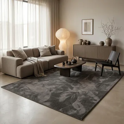 Produktbild von Luxus Super Soft Hochflor Langflor Teppich Melia Anthrazit, Größe:120x170 cm